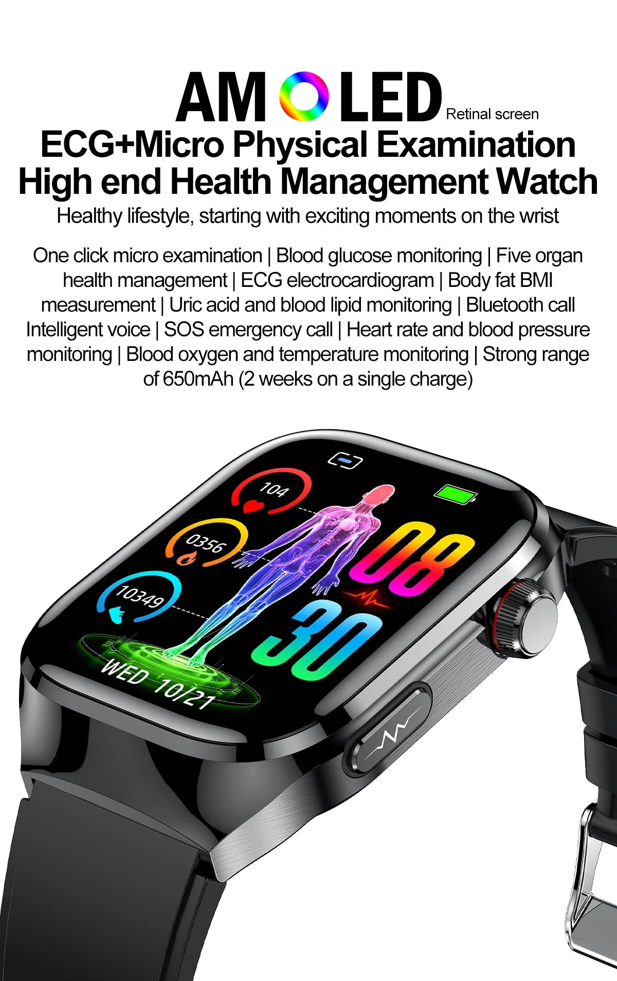 Medical Smartwatch 2025 - BioTrack Pro