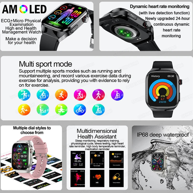 Medical Smartwatch 2025 - BioTrack Pro