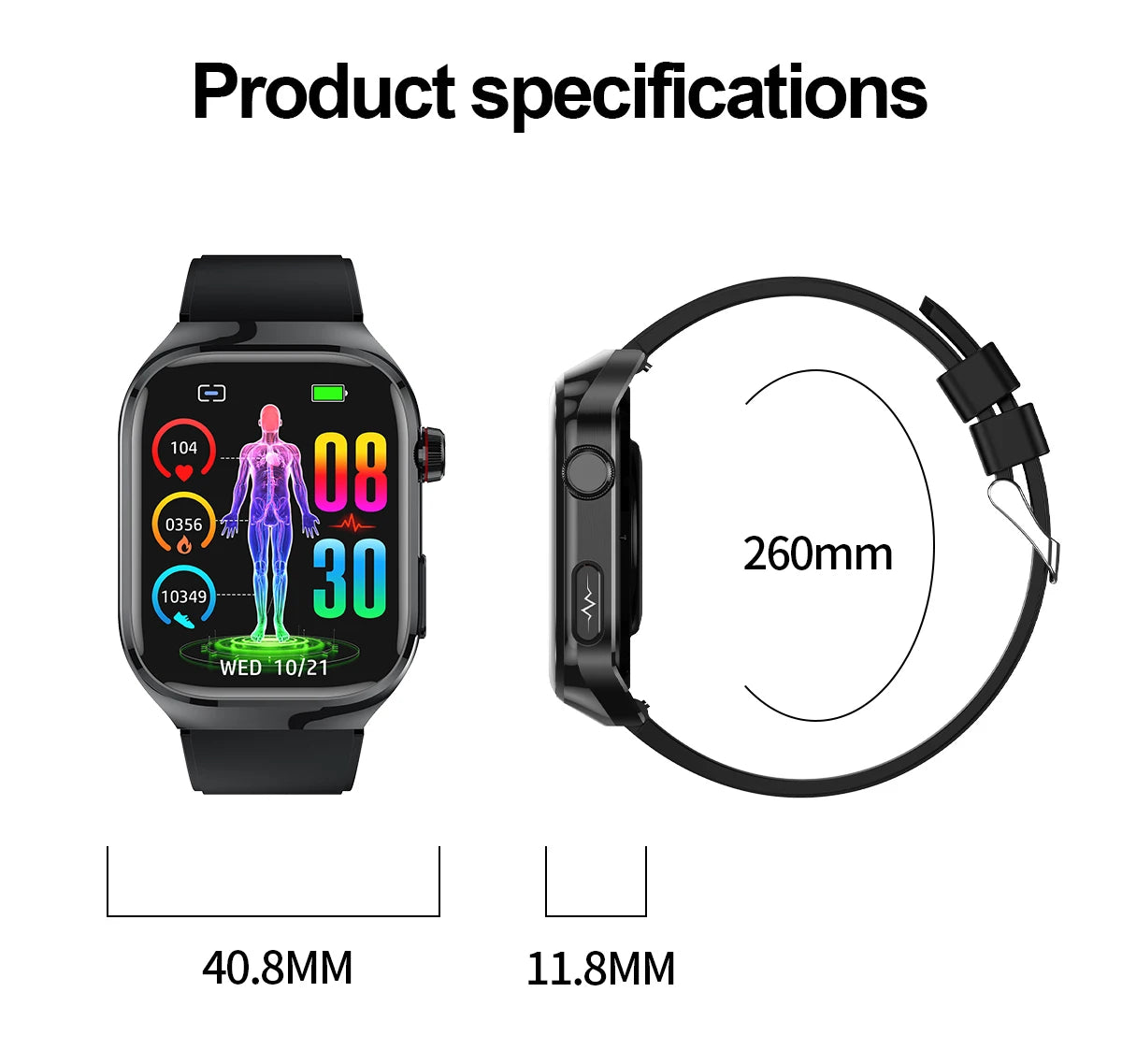 Medical Smartwatch 2025 - BioTrack Pro