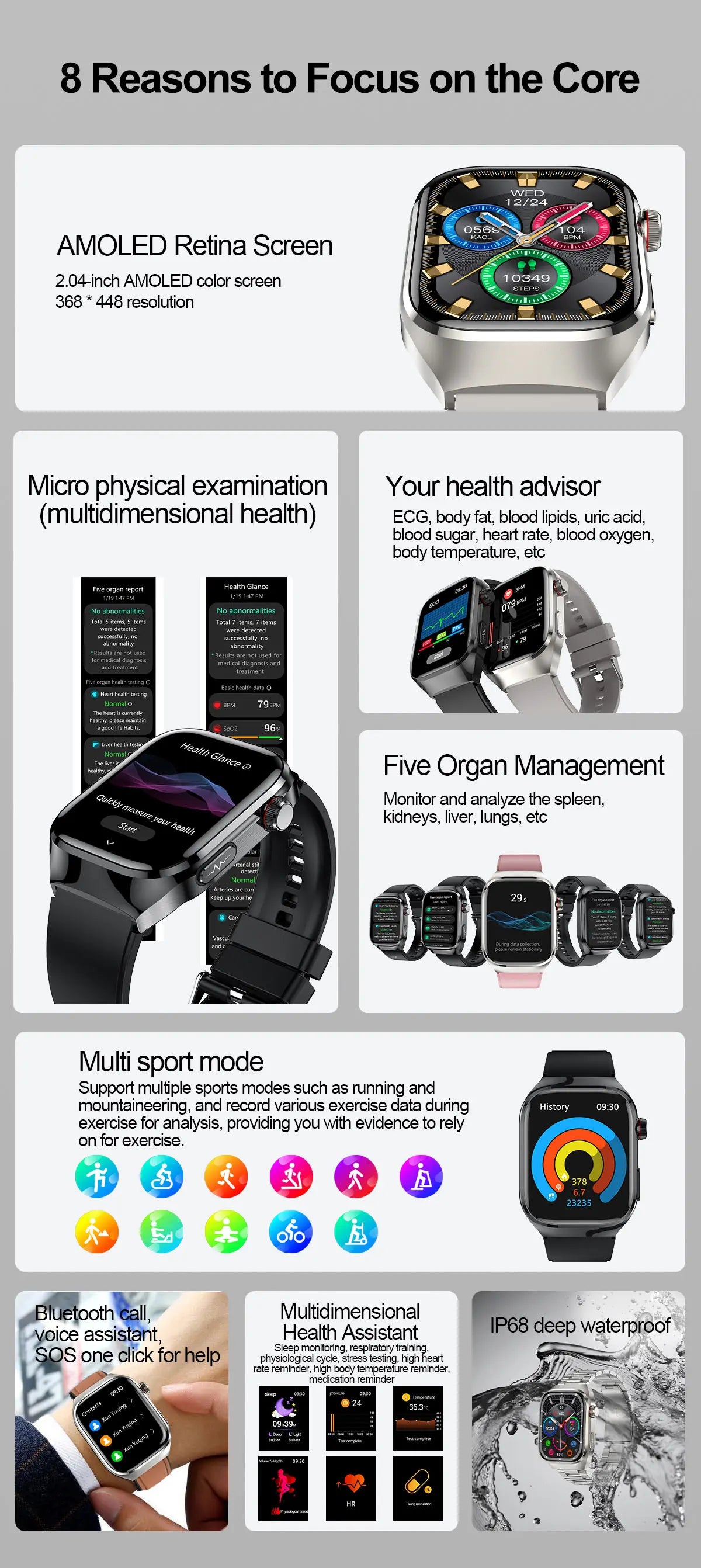 Medical Smartwatch 2025 - BioTrack Pro