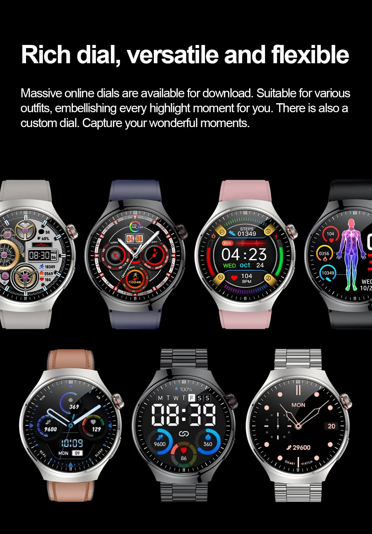 Medical Smartwatch 2025 – Health Guardian Pro