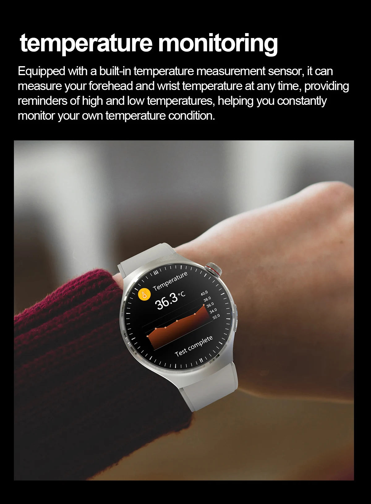 Medical Smartwatch 2025 – Health Guardian Pro